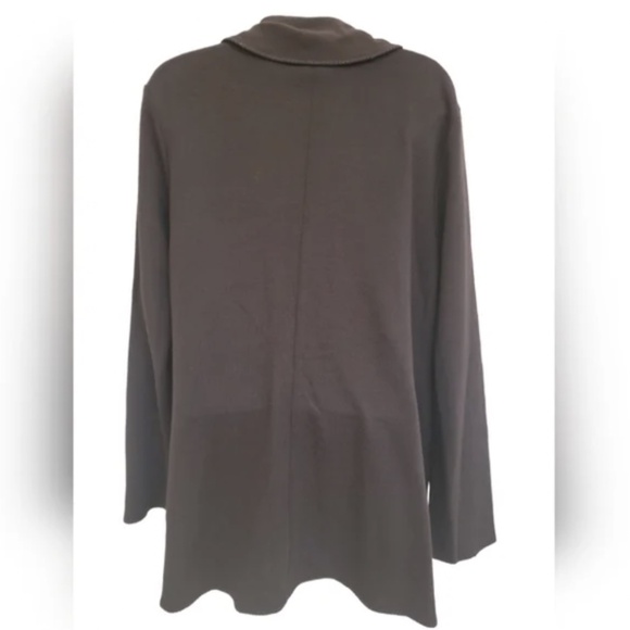 Eileen Fisher Wool Blend Open Long Cardigan Jacket S RARE - Picture 2 of 2